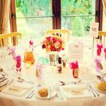 wedding breakfast table